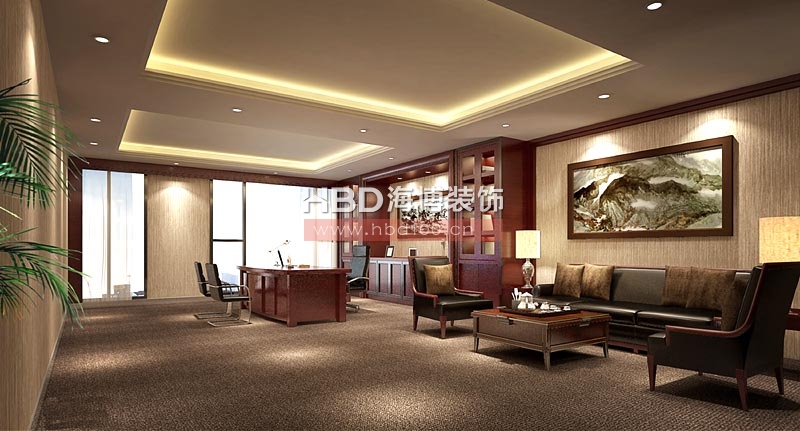 中色稀土辦公室裝修 總經(jīng)理室設(shè)計