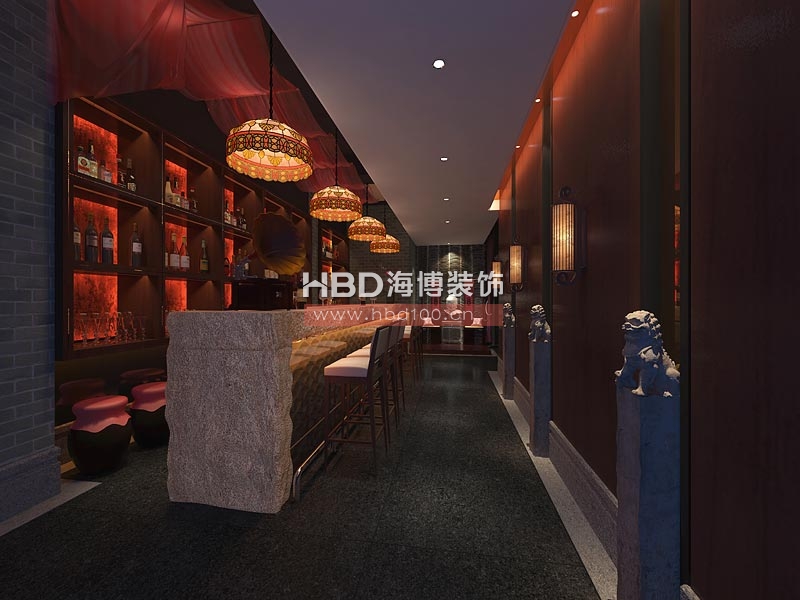 東山18號(hào)公館中式會(huì)所設(shè)計(jì) 入口門廳