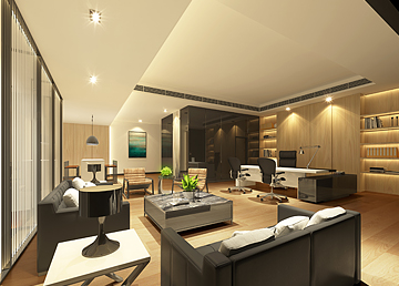 龍威擔(dān)保資產(chǎn)公司總經(jīng)理室設(shè)計(jì)