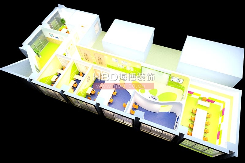 捷愛兒培訓(xùn)中心修設(shè)計 鳥瞰圖