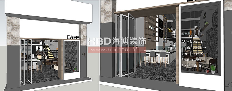 咖啡廳設(shè)計(jì)外觀效果