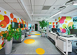 讓人心情大好的辦公室裝修設(shè)計空間